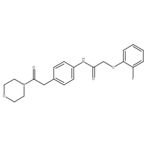 2-(2-fluorophenoxy)-N-{4-[2-(morpholin-4-yl)-2-oxoethyl]phenyl}acetamide Structure