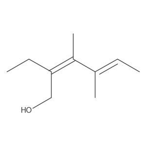 2,4-Hexadien-1-ol, 2-ethyl-3,4-dimethyl-, (2E,4E)- Structure