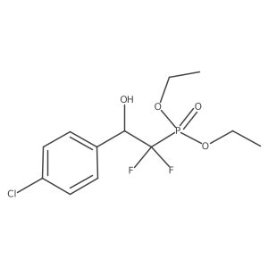 Diethyl (2-(4-chlorophenyl)-1,1-difluoro-2-hydroxyethyl)phosphonate Structure