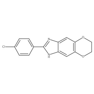 2-(4-Chlorophenyl)-6,7-dihydro-1H-[1,4]dioxino[2',3':4,5]benzo[1,2-d]imidazole结构式