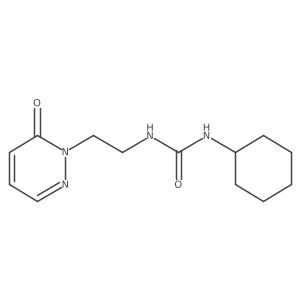 1-cyclohexyl-3-(2-(6-oxopyridazin-1(6H)-yl)ethyl)urea Structure