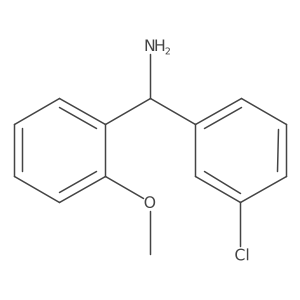 (3-Chlorophenyl)(2-methoxyphenyl)methanamine结构式