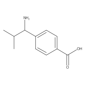 (S)-4-(1-Amino-2-methylpropyl)benzoic acid结构式