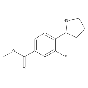 Methyl (S)-3-fluoro-4-(pyrrolidin-2-yl)benzoate Structure