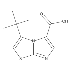 3-tert-Butylimidazo[2,1-b][1,3]thiazole-5-carboxylic acid结构式