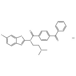 4-benzoyl-N-(2-(dimethylamino)ethyl)-N-(6-fluorobenzo[d]thiazol-2-yl)benzamide hydrochloride Structure