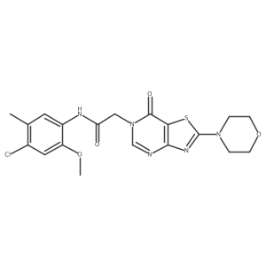 N-(4-chloro-2-methoxy-5-methylphenyl)-2-(2-morpholino-7-oxothiazolo[4,5-d]pyrimidin-6(7H)-yl)acetamide Structure
