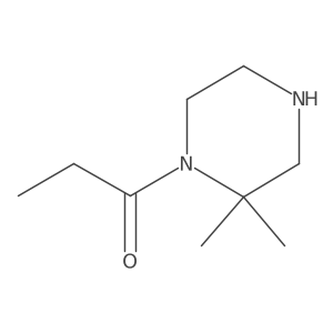 1-(2,2-Dimethyl-1-piperazinyl)-1-propanone结构式