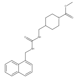 Methyl 4-((3-(naphthalen-1-ylmethyl)ureido)methyl)piperidine-1-carboxylate Structure