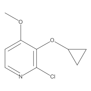 2-Chloro-3-cyclopropoxy-4-methoxypyridine Structure
