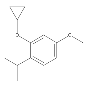 2-Cyclopropoxy-1-isopropyl-4-methoxybenzene结构式