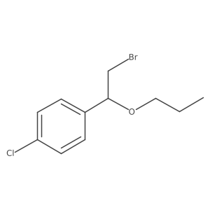 1-(2-Bromo-1-propoxyethyl)-4-chlorobenzene结构式