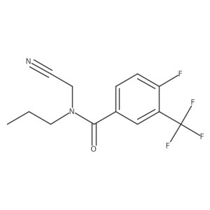 N-(cyanomethyl)-4-fluoro-N-propyl-3-(trifluoromethyl)benzamide Structure