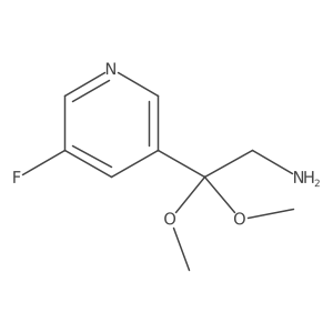 3-Pyridineethanamine, 5-fluoro-I(2),I(2)-dimethoxy- Structure