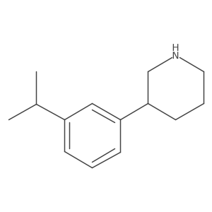 3-[3-(Propan-2-yl)phenyl]piperidine Structure