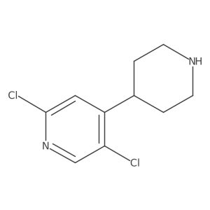 2,5-Dichloro-4-(piperidin-4-yl)pyridine Structure