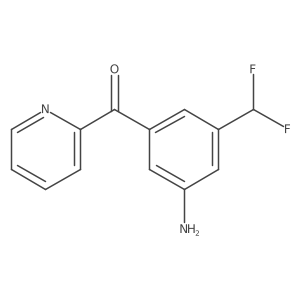 2-(3-Amino-5-(difluoromethyl)benzoyl)pyridine Structure