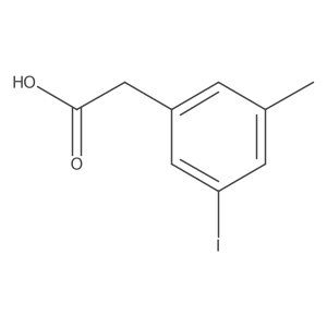 (3-Iodo-5-methylphenyl)acetic acid Structure