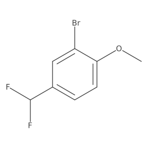 2-Bromo-4-(difluoromethyl)-1-methoxybenzene Structure