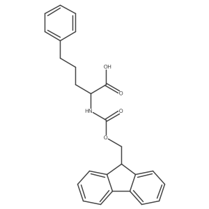 2-{[(9H-fluoren-9-ylmethoxy)carbonyl]amino}-5-phenylpentanoic acid结构式
