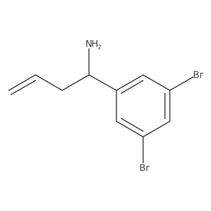 1-(3,5-Dibromophenyl)but-3-EN-1-amine Structure