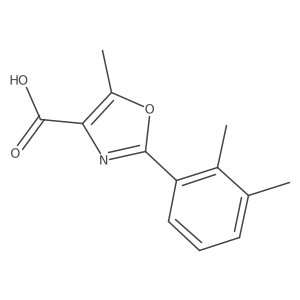 2-(2,3-Dimethylphenyl)-5-methyloxazole-4-carboxylic Acid Structure
