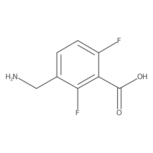 3-(Aminomethyl)-2,6-difluorobenzoic acid Structure