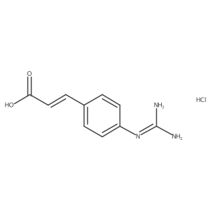 3-(4-Carbamimidamidophenyl)prop-2-enoic acid hydrochloride结构式