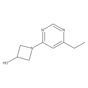 1-(6-Ethylpyrimidin-4-yl)azetidin-3-ol结构式