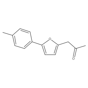 1-(5-(P-tolyl)furan-2-yl)propan-2-one结构式