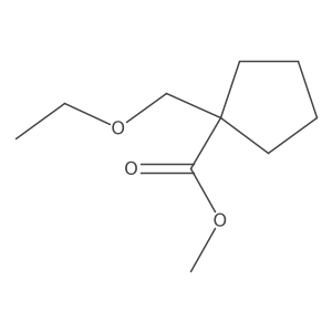 methyl 1-(ethoxymethyl)cyclopentanecarboxylate Structure