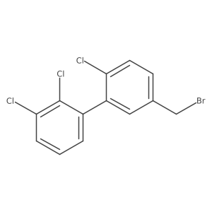 1-[5-(Bromomethyl)-2-chlorophenyl]-2,3-dichlorobenzene结构式