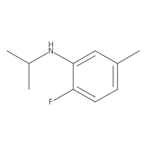 2-fluoro-5-methyl-N-(propan-2-yl)aniline Structure