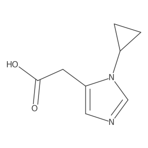 2-(1-cyclopropyl-1H-imidazol-5-yl)acetic acid Structure