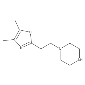 1-[2-(Dimethyl-1,3-oxazol-2-yl)ethyl]piperazine结构式