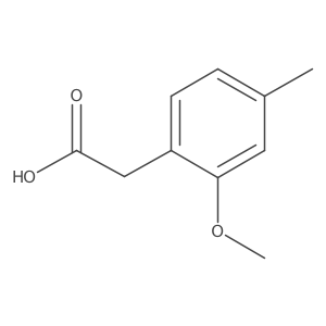 2-(2-Methoxy-4-methylphenyl)acetic acid Structure