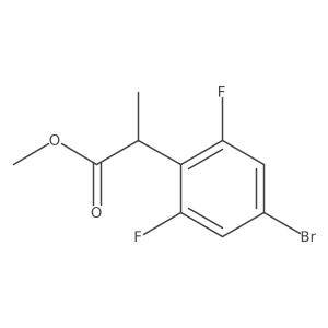 Methyl 2-(4-bromo-2,6-difluorophenyl)propanoate结构式