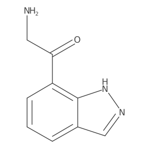 2-amino-1-(1H-indazol-7-yl)ethan-1-one Structure