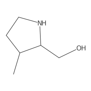 cis-(3-Methyl-pyrrolidin-2-yl)-methanol结构式