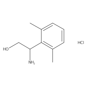 (R)-2-Amino-2-(2,6-dimethylphenyl)ethan-1-ol hydrochloride Structure