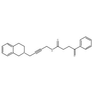 N-[4-(3,4-dihydro-1H-isoquinolin-2-yl)but-2-ynyl]-4-oxo-4-phenyl-butanamide Structure