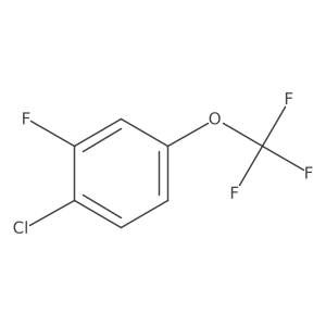 1-Chloro-2-fluoro-4-(trifluoromethoxy)benzene结构式
