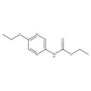 Ethyl (5-ethoxypyrazin-2-yl)carbamate结构式