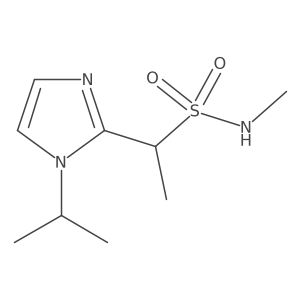 1-(1-isopropyl-1H-imidazol-2-yl)-N-methylethanesulfonamide结构式
