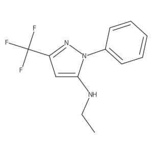 N-ethyl-1-phenyl-3-(trifluoromethyl)-1H-pyrazol-5-amine Structure