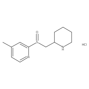4-Methyl-2-((piperidin-2-ylmethyl)sulfinyl)pyridine hydrochloride Structure