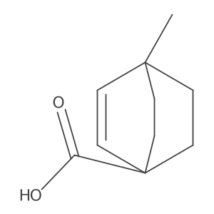 4-Methylbicyclo[2.2.2]oct-2-ene-1-yl carboxylic acid结构式