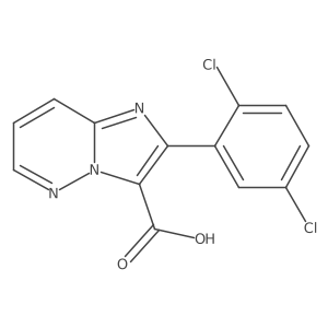 2-(2,5-Dichlorophenyl)imidazo[1,2-B]pyridazine-3-carboxylic acid结构式