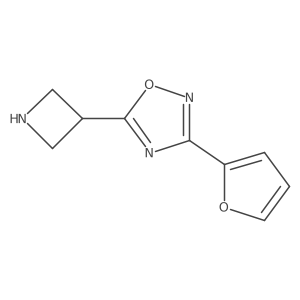 5-(Azetidin-3-yl)-3-(furan-2-yl)-1,2,4-oxadiazole Structure