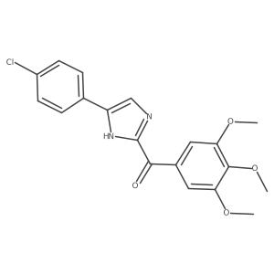 [5-(4-Chlorophenyl)-1H-imidazol-2-yl](3,4,5-trimethoxyphenyl)methanone结构式